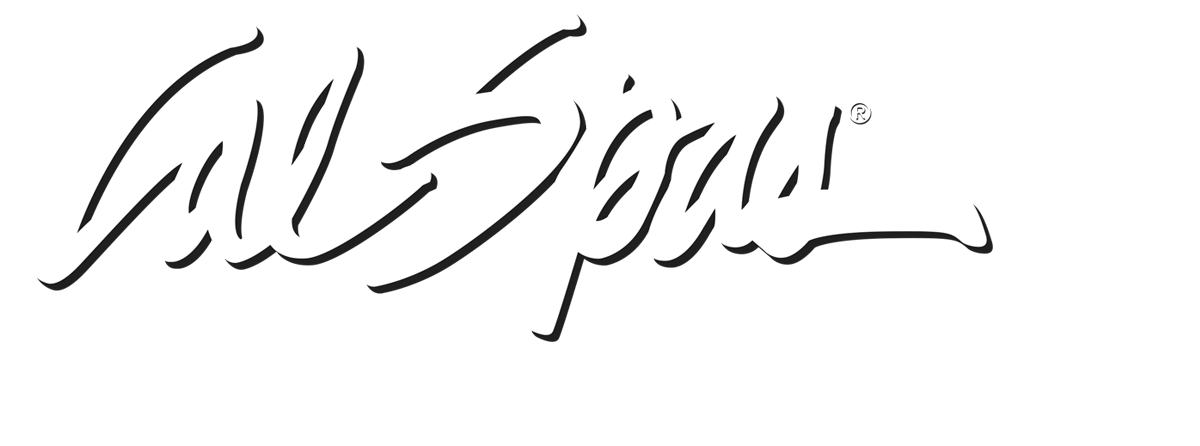 Calspas White logo hot tubs spas for sale Battlecreek